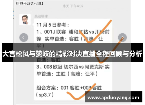 大宫松鼠与赞岐的精彩对决直播全程回顾与分析